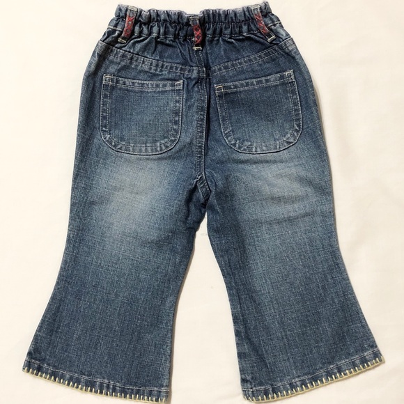 Vintage Baby Gap Adorable Girl’s Boho Flare Denim Jeans- L - Picture 5 of 11